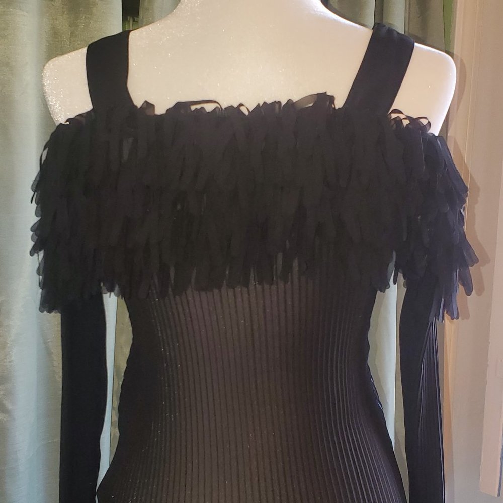 Ladies Kaelyn-Max Black Top